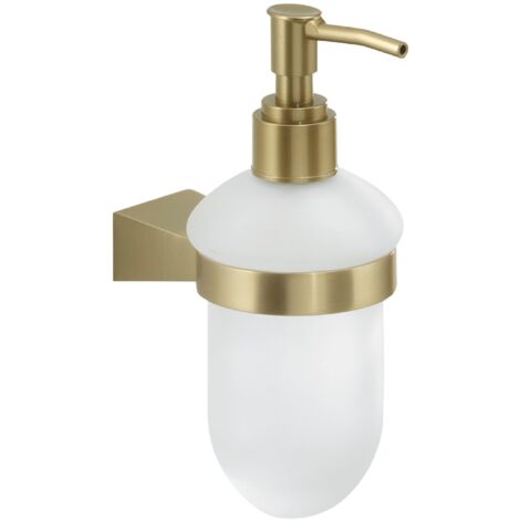 Dosasapone con erogatore in plastica da muro in acciaio inox e Cromall TN80 Gedy serie TONALE Oro Matt