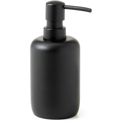 Dosasapone con erogatore in plastica nera d’appoggio in resina BR80 Gedy serie BRENDA Nero