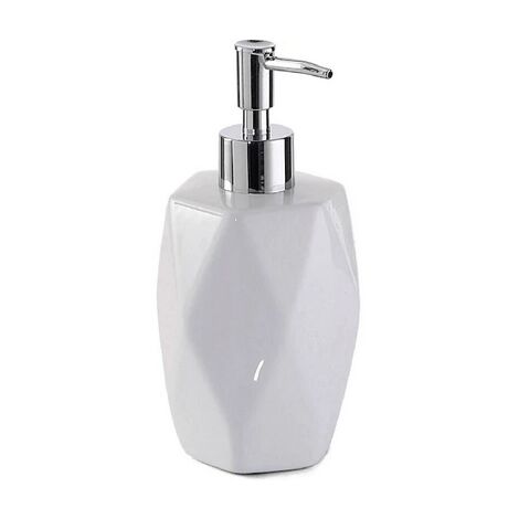 Dosasapone in ceramica dalia bianco