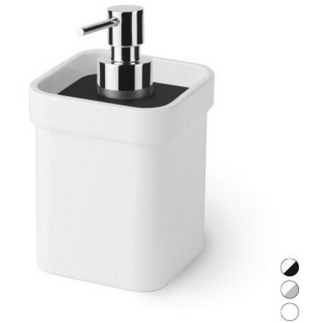 DOSASAPONE IN MELAMMINA SAETA Bianco Nero mm 85x90x150