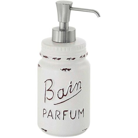 Dosasapone Liquido Da Appoggio In Ceramica Bianca Decorata  Cindy