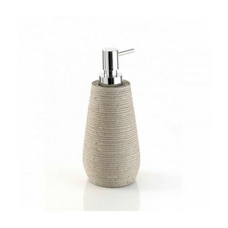 Dispenser di Sapone Versa Slate Grigio Plastica Resina (7,1 x 16,1 x 7,1 cm)