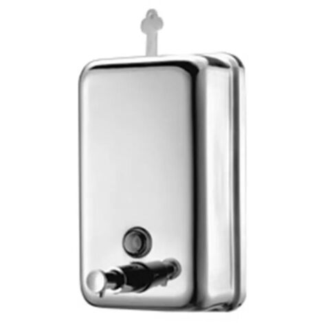 Dosatore sapone liquido a parete 1200 ml in acciaio inox lucido