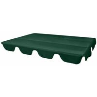 Dosel de reemplazo para columpio de jardín 249x185 cm verde