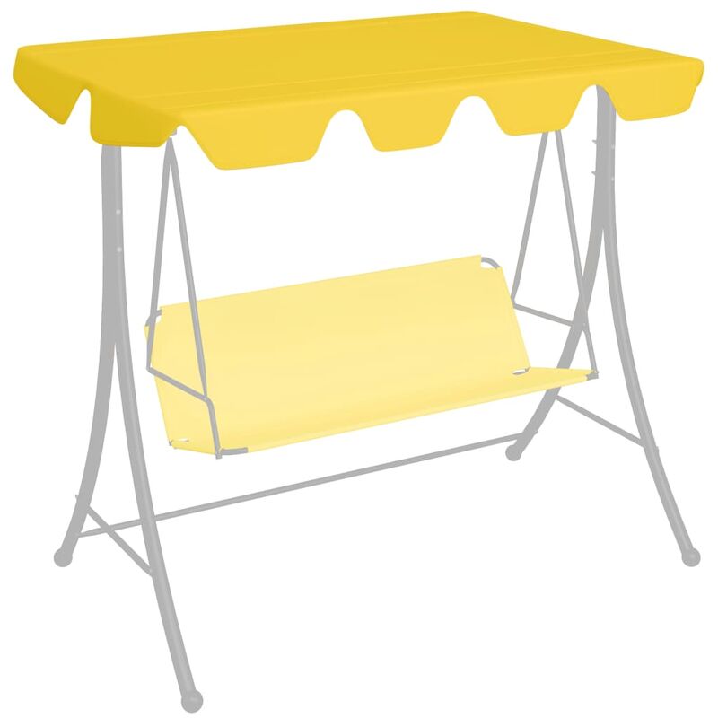 

Dosel de repuesto columpio de jardín amarillo 188/168x110/145cm