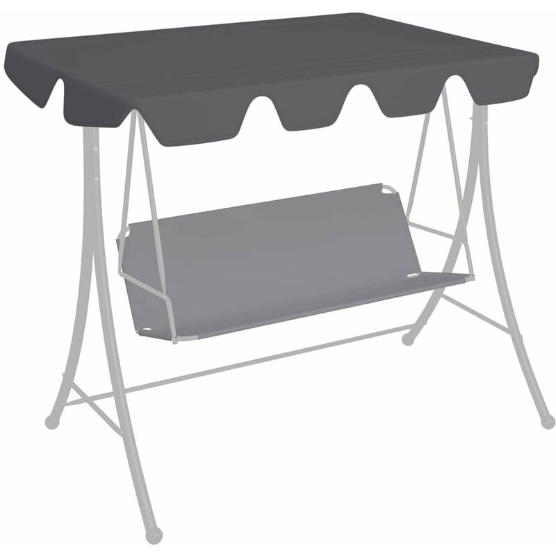 

Dosel de repuesto columpio de jardin antracita 150/130x70/105cm
