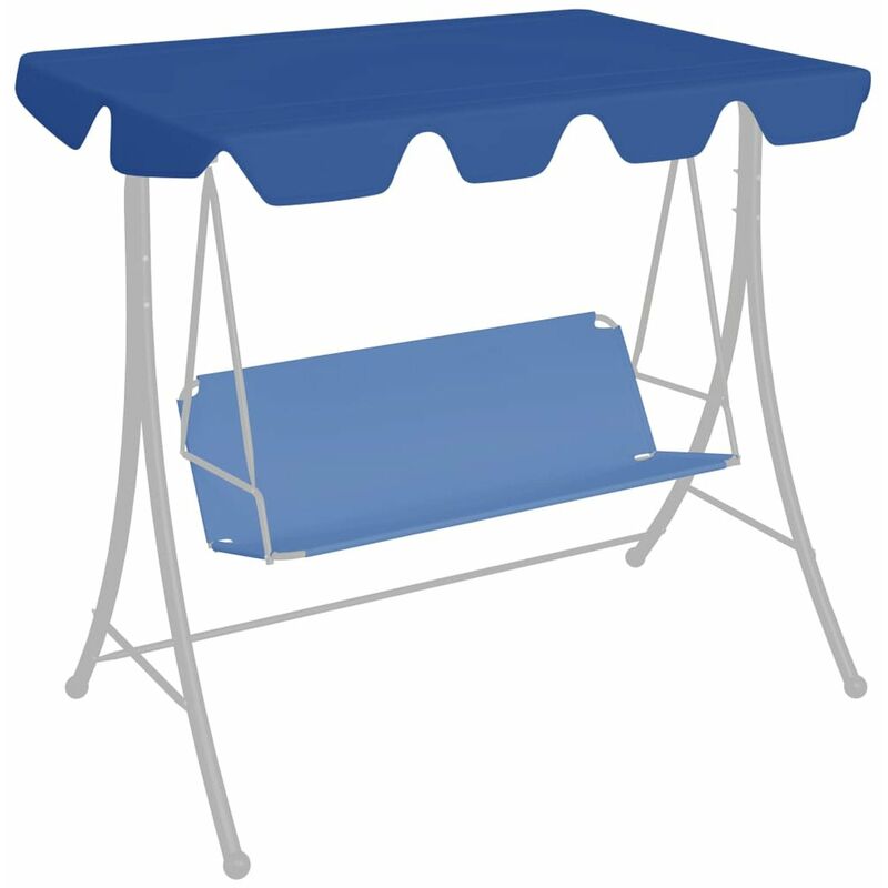 

Dosel de repuesto columpio de jardin azul 188/168x110/145 cm