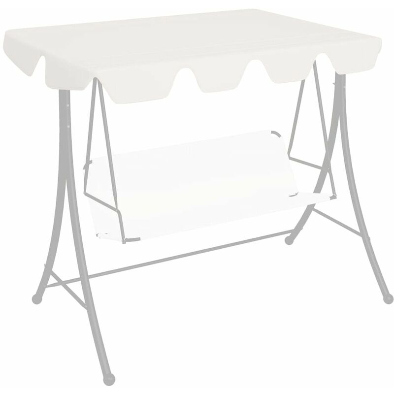 

Dosel de repuesto columpio de jardin blanco 150/130x70/105 cm