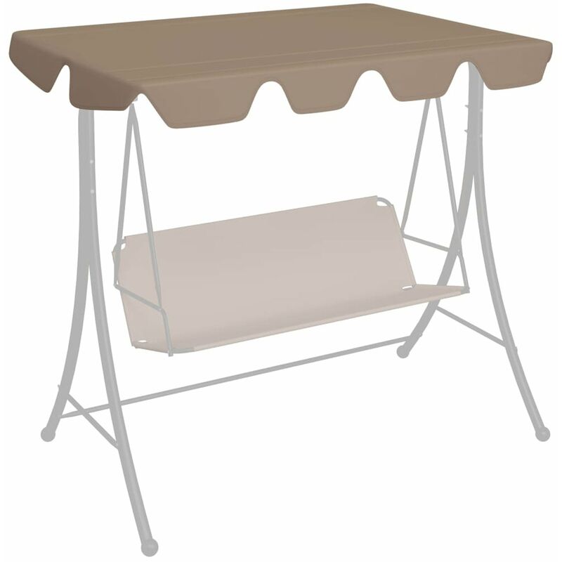 

Dosel de repuesto columpio de jardin taupe 188/168x110/145 cm