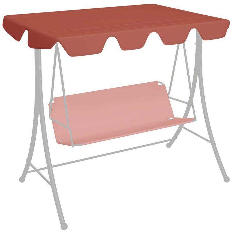 

Dosel de repuesto columpio de jardin terracota 150/130x70/105cm