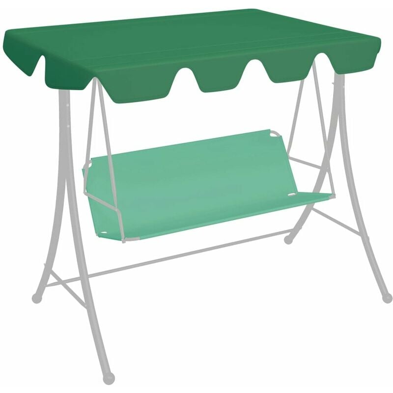 

Dosel de repuesto columpio de jardin verde 150/130x70/105 cm