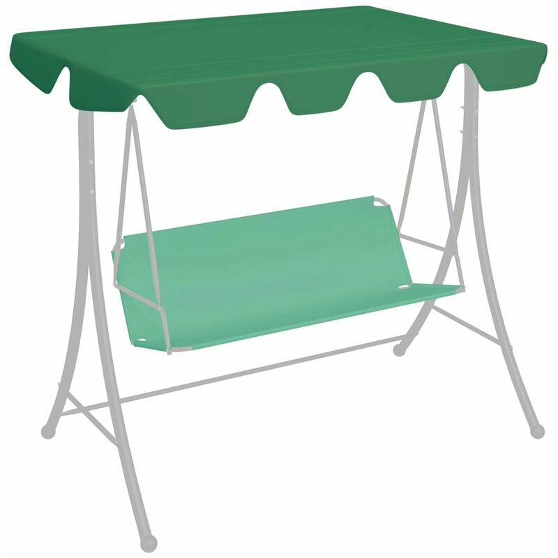 

Dosel de repuesto columpio de jardin verde 188/168x110/145 cm
