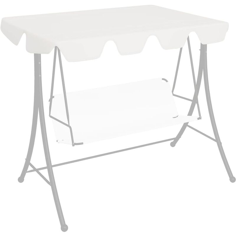 

Youthup - Dosel de repuesto columpio de jardín 192x147 cm 270g/m² blanco - Blanco