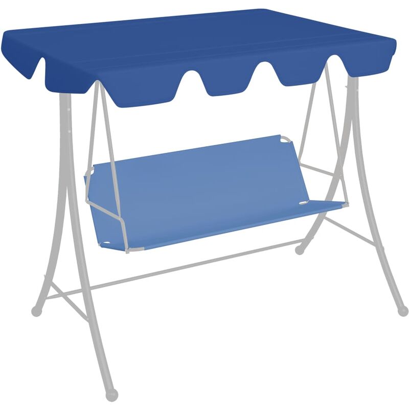 

Youthup - Dosel de repuesto columpio de jardín azul 150/130x70/105 cm - Azul