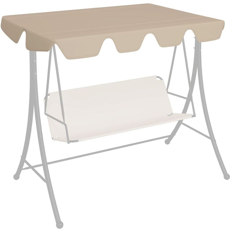 

Youthup - Dosel de repuesto columpio de jardín beige 150/130x70/105 cm - Beige