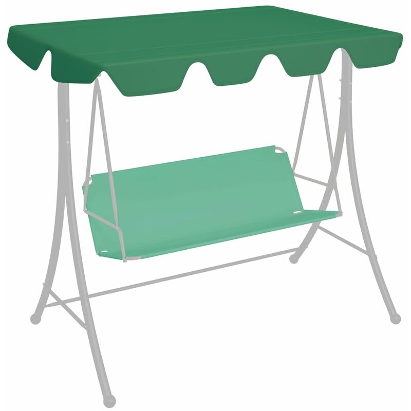 

Dosel de repuesto columpio de jardín verde 188/168x110/145 cm - Verde