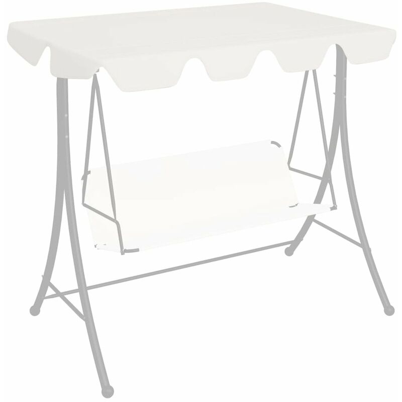 

Dosel repuesto columpio de jardin blanco 188/168x110/145 cm