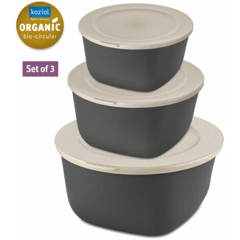 Dosen mit Deckeln 1 l + 2 l + 4 l CONNECT BOX STOCKHOLM, 3er-Set, KOZIOL