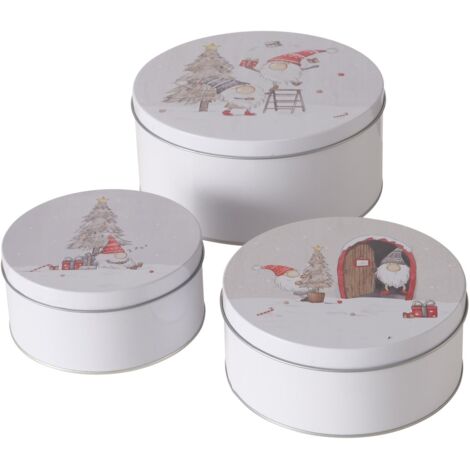 Dosen zur Aufbewahrung FIETE, Ø 14-20 cm, 3er-Set