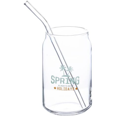 Dosenbecher mit Strohhalm Summer 52Cl -