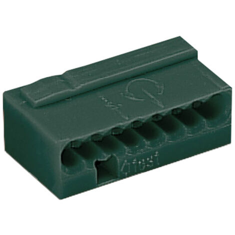 Dosenklemme starr: -0.8 mm² Polzahl: 8 WAGO  1 St. Dunkelgrau