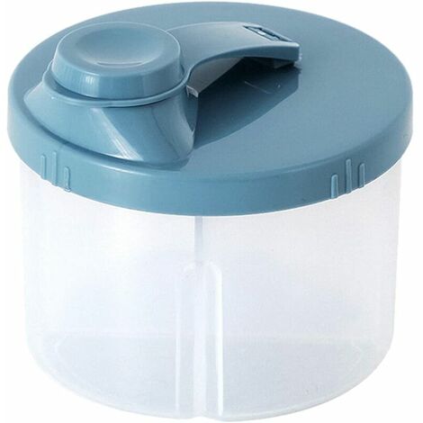Portable Boite Dosseuse de Lait avec Couvercle Hpory Distributeur de Lait en Poudre 4 Couches de Céréales/Fruits/Collations Boîte de Lait en Poudre Bébé pour Les Activités de Plein Air de Voyage 