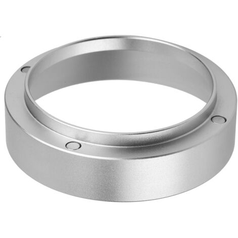Dosiertrichter aus Aluminium für Kaffeemaschine, 53 mm Magnetring, Silber