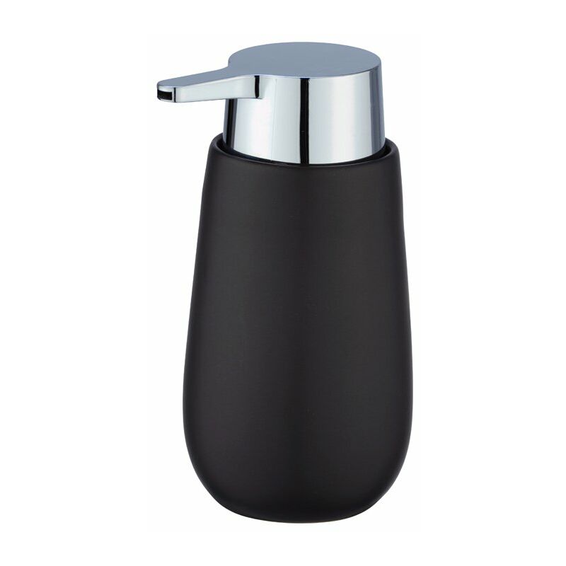 

Wenko - Dosificador de jabón de cerámica 320ml Badi Color NEGRO