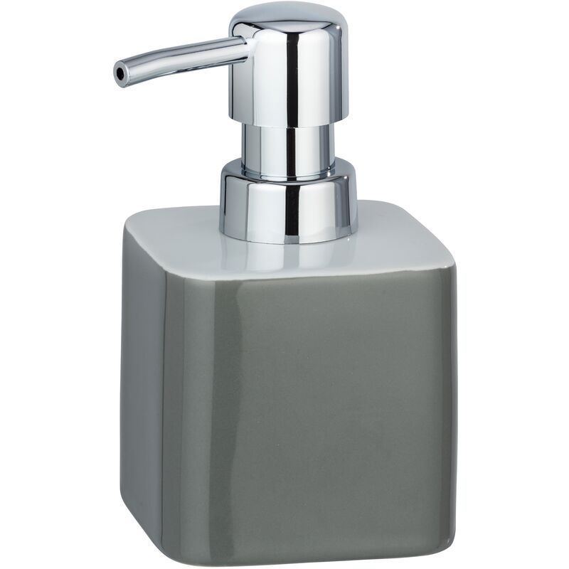 

WENKO Dispensador de jabón líquido dosificador baño cocina Elmo gris 270 ml