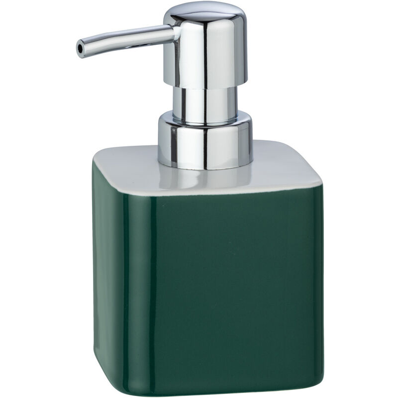 

WENKO Dispensador de jabón líquido dosificador baño cocina Elmo verde 270 ml