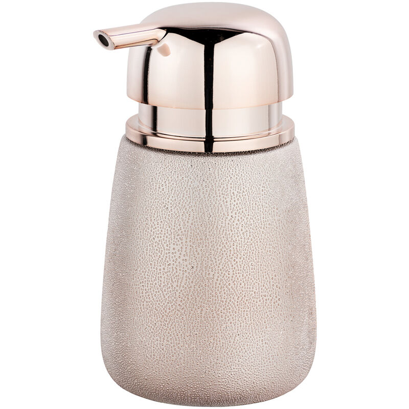 

WENKO Dispensador de jabón líquido dosificador baño cocina Glimma rosé 330 ml
