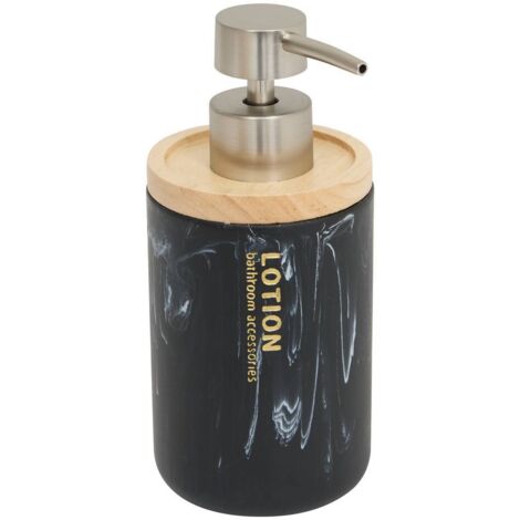 Dosificador de jabón léa 270 ml efecto mármol negro - 5five