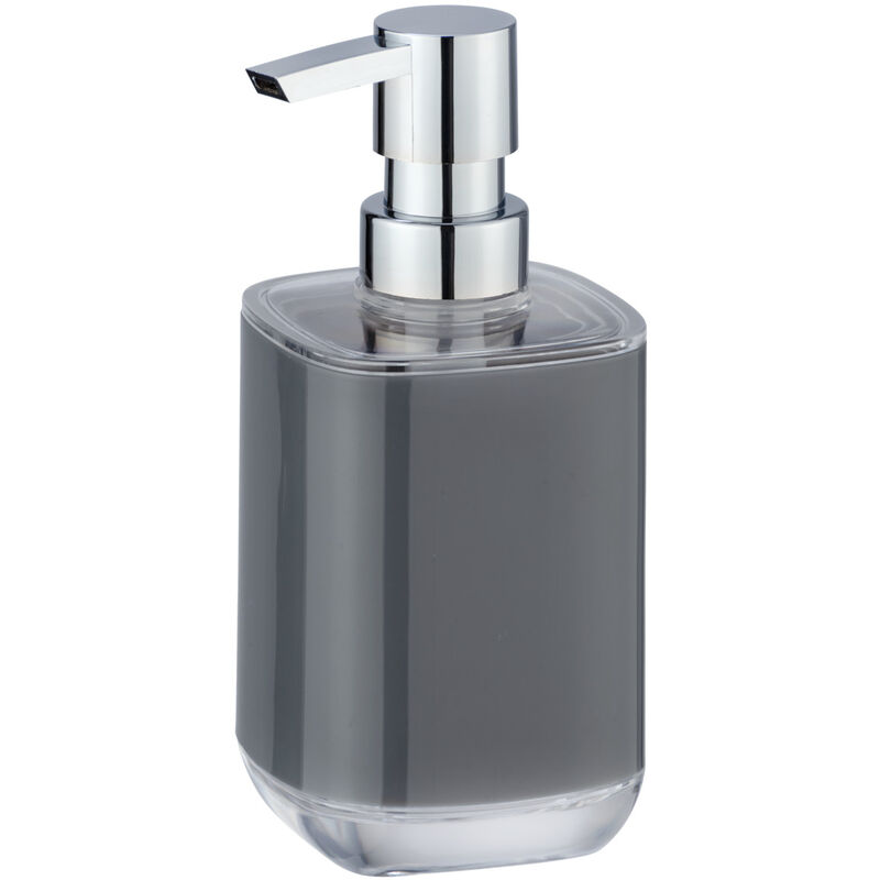 

WENKO Dispensador de jabón líquido dosificador baño cocina Masone gris 330 ml