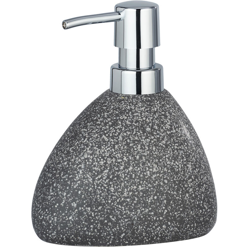 

WENKO Dispensador de jabón líquido dosificador baño cocina Pion gris 360 ml