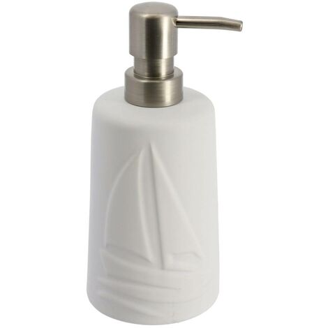 Dosificador de jabón redondo 430 ml - blanco - Tendance
