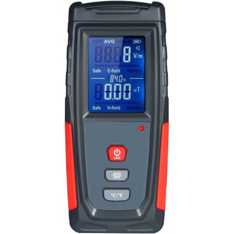 Dosimetro per campo elettrico e magnetico GABRIELLE, misuratore EMF per uso domestico, rilevatore di radiazioni elettromagnetiche con display LCD digitale