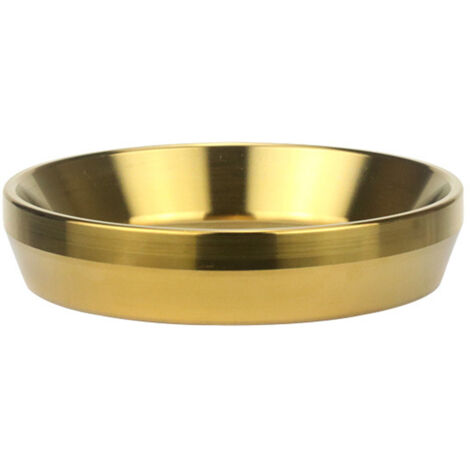 Dosing Funnel Anti Flying Powder Aluminum Alloy Universal Dosing Rings for Household Coffee Shop 58mm/2.3in Titanium Color