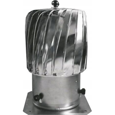 Dospel  Chapeau de cheminée COLT 150 - Aluminium - Ventilation efficace - Résistant aux intempéries