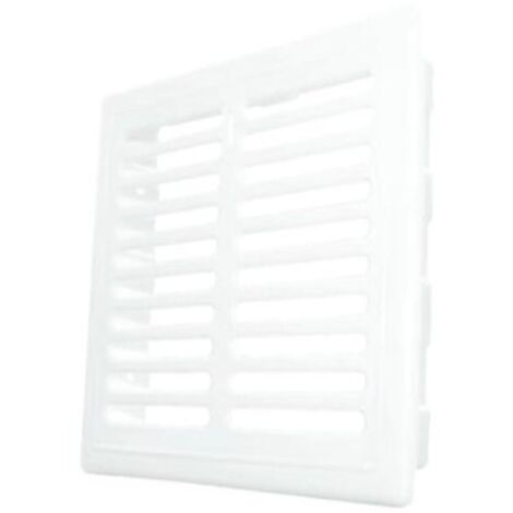 Dospel  Grille de ventilation 140x210 mm - Marron - Avec persienne - Esthétique et durable