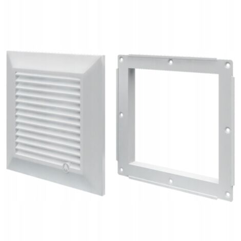 Dospel  Grille de ventilation Duo Smart 135 - 100 mm - Blanche - Design moderne - Installation facile