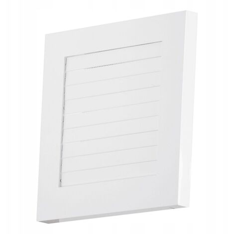 Dospel  Grille de ventilation Império - 135x135 mm - Blanche - Design élégant - Installation facile