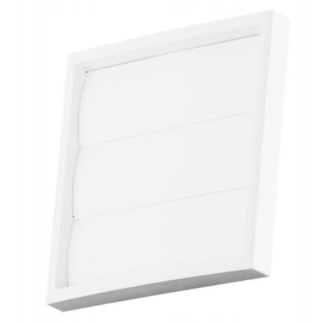 Dospel  Grille de ventilation KP75-30T - 150x150 mm - Blanche - Protection insectes - Montage facile