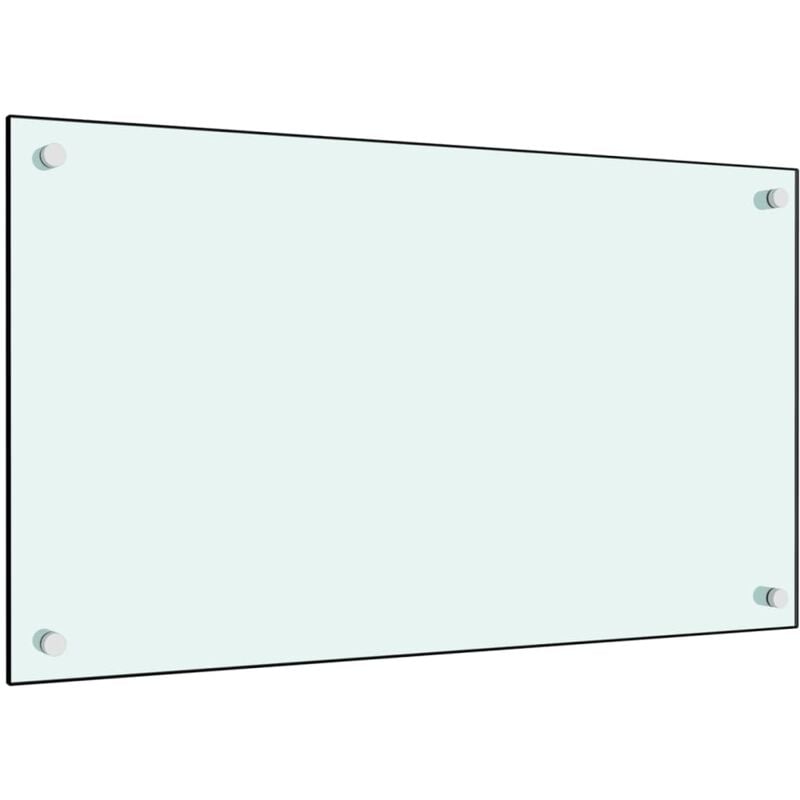 Dosseret de cuisine, Fond de hotte Blanc 70x40 cm Verre trempé WRG941450 design in