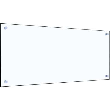 Dosseret de cuisine  Fond de hotte Transparent 90 x 40 cm Verre trempé 25541