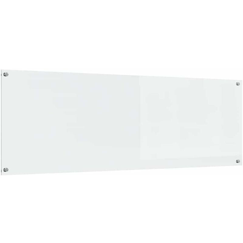 Bordure de cuisine transparente 120x40x0,6 cm en verre trempé Vidaxl