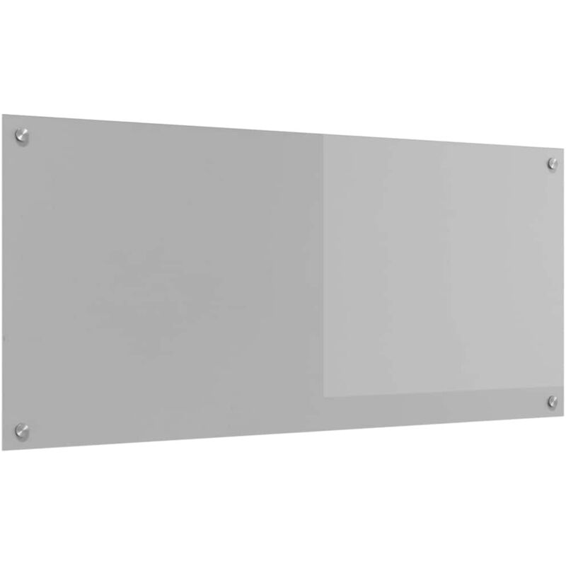 Clairage pour crédence de cuisine gris clair 110x50x0,6 cm en verre trempé Vidaxl