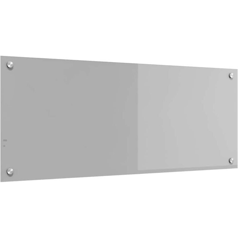 Clairage de crédence de cuisine gris clair 100x40x0,6 cm en verre trempé Vidaxl