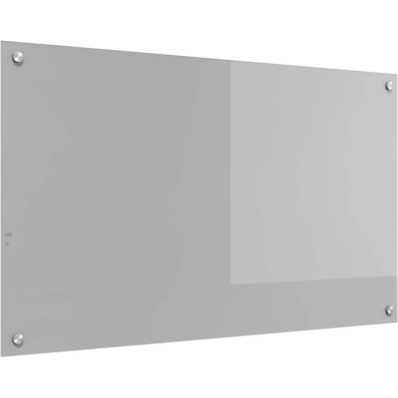 Clairage de dosseret de cuisine gris clair 100x60x0,6 cm verre trempé Vidaxl