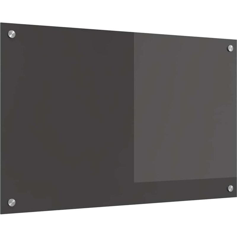 Vidaxl - Dosseret de Cuisine Gris Foncé 80x50x0.6 cm en Verre Trempé