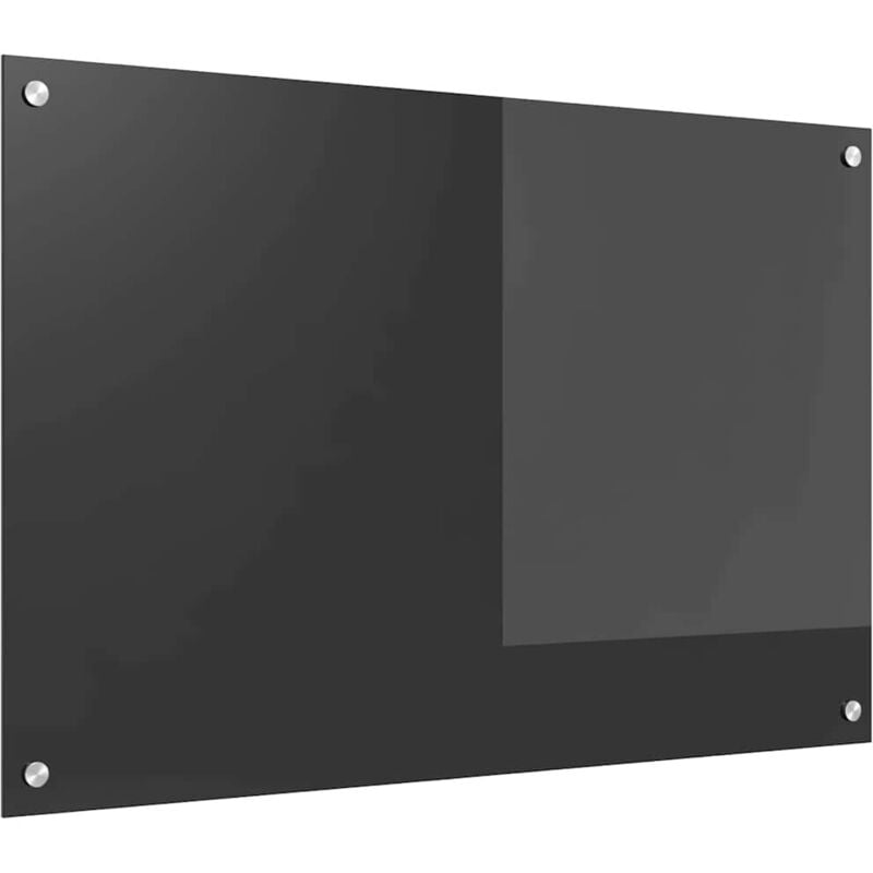 Vidaxl - Dosseret de cuisine Gris foncé 90x60x0,6 cm en verre trempé